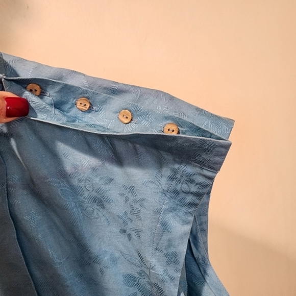 TAHARI Cotton Blended Sleeves Blouse size 14 - Picture 6 of 15